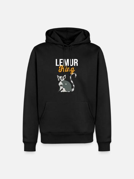 Lemur - Men’s Premium Organic Hoodie - black