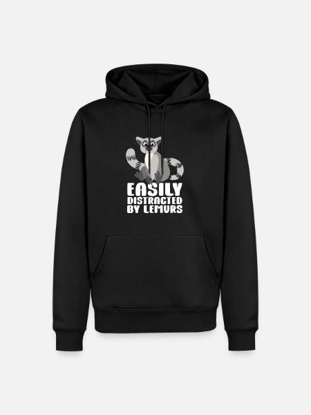 Lemur - Men’s Premium Organic Hoodie - black