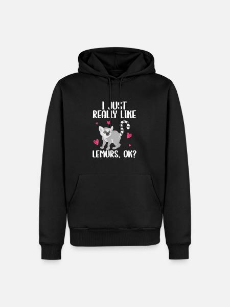 Lemur - Men’s Premium Organic Hoodie - black