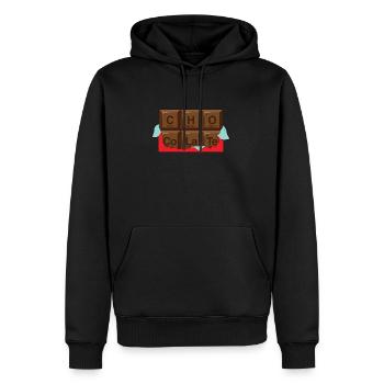 Periodensystem der Schokolade - Männer Premium Bio Hoodie - Schwarz - Vorne - Nico (187cm)