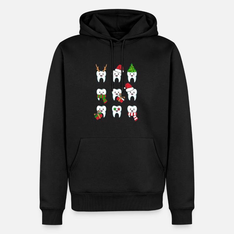 Dents dentaires Dentiste Dentiste - Sweat à capuche Premium bio Homme - noir
