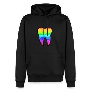 Zahn Zähne Zahnarzt Zahnmedizinische Angestellte - Männer Premium Bio Hoodie - Schwarz - Vorne - Nico (187cm)