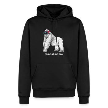 Cadeau VR de réalité virtuelle - Sweat à capuche Premium bio Homme - noir - Devant - Nico (187cm)