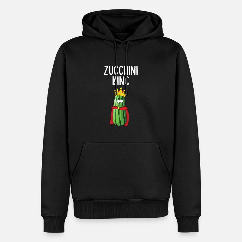 Zucchini - Männer Premium Bio Hoodie - Schwarz