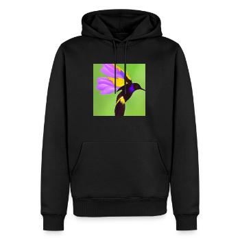 ColibriArtCollection 13 - Männer Premium Bio Hoodie - Schwarz - Vorne - Nico (187cm)