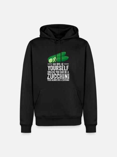 Courgette - Sweat à capuche Premium bio Homme - noir