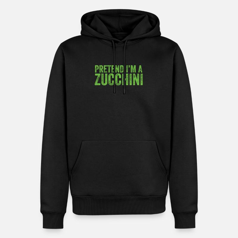 Courgette - Sweat à capuche Premium bio Homme - noir