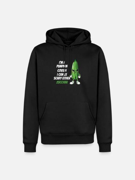 Courgette - Sweat à capuche Premium bio Homme - noir