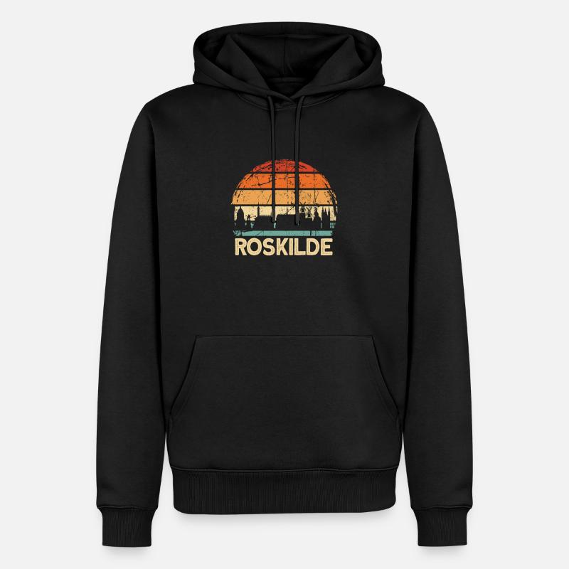 Roskilde - Sweat à capuche Premium bio Homme - noir
