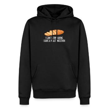 Backen Hefe Infektion - Männer Premium Bio Hoodie - Schwarz - Vorne - Nico (187cm)