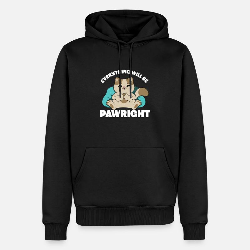 Tout ira bien - Sweat à capuche Premium bio Homme - noir