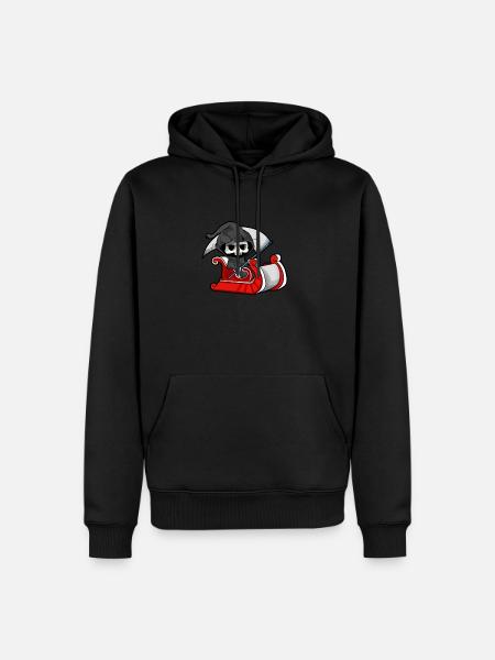Sensenmann - Männer Premium Bio Hoodie - Schwarz