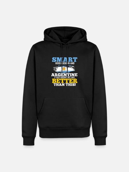 Argentina - Men’s Premium Organic Hoodie - black