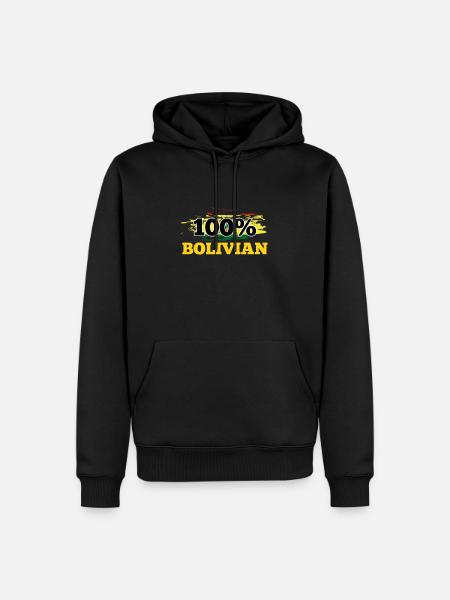 Bolivia - Men’s Premium Organic Hoodie - black