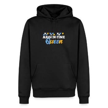 Argentina - Men’s Premium Organic Hoodie - black - Front - Nico (187cm)