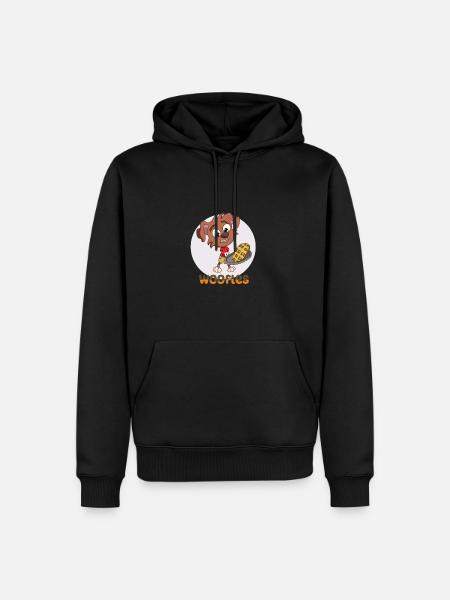 Waffle - Men’s Premium Organic Hoodie - black