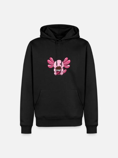 Chocolat - Sweat à capuche Premium bio Homme - noir