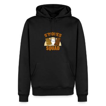 Chocolat - Sweat à capuche Premium bio Homme - noir - Devant - Nico (187cm)