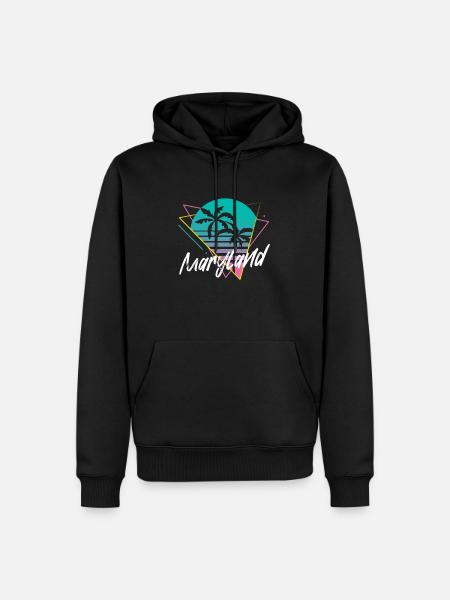 Maryland - Men’s Premium Organic Hoodie - black