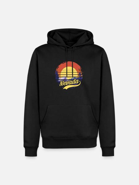 Nevada - Men’s Premium Organic Hoodie - black