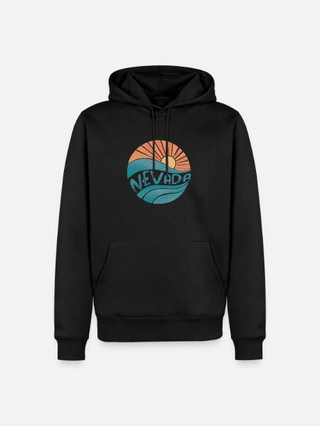 Nevada - Men’s Premium Organic Hoodie - black