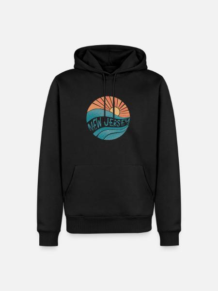 New Jersey - Men’s Premium Organic Hoodie - black