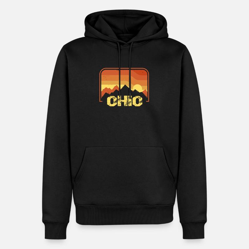 Ohio - Sweat à capuche Premium bio Homme - noir