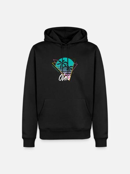 Ohio - Sweat à capuche Premium bio Homme - noir