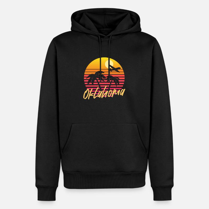 Oklahoma - Sweat à capuche Premium bio Homme - noir