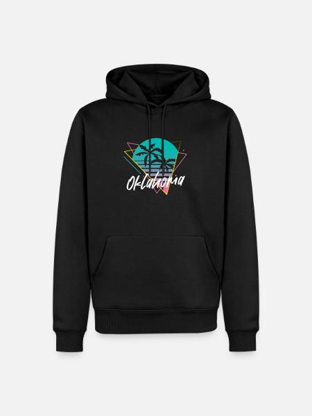 Oklahoma - Sweat à capuche Premium bio Homme - noir