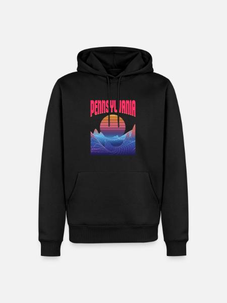 Pennsylvania - Men’s Premium Organic Hoodie - black