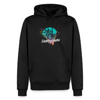 Pennsylvania - Männer Premium Bio Hoodie - Schwarz - Vorne - Nico (187cm)