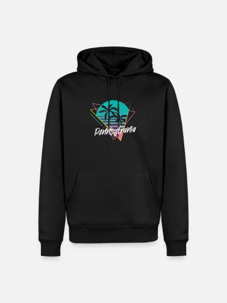 Pennsylvania - Men’s Premium Organic Hoodie - black