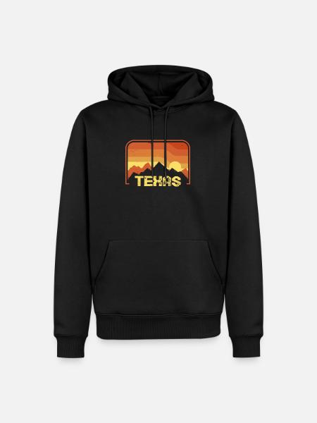 Texas - Sweat à capuche Premium bio Homme - noir