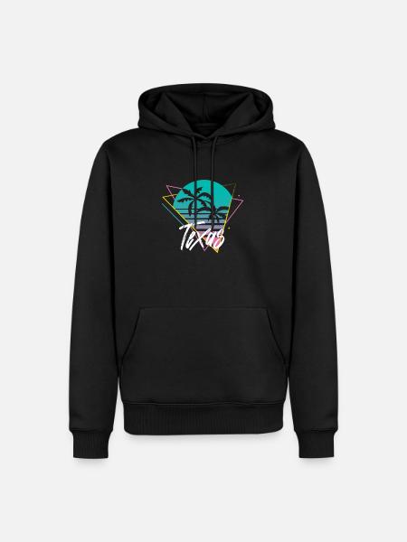Texas - Men’s Premium Organic Hoodie - black