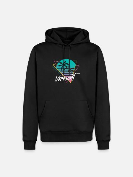 Vermont - Men’s Premium Organic Hoodie - black