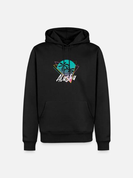 Alaska - Men’s Premium Organic Hoodie - black