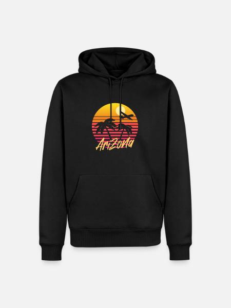 Arizona - Men’s Premium Organic Hoodie - black