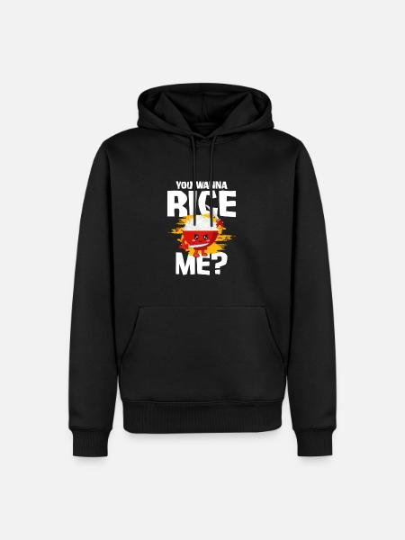 Riz - Sweat à capuche Premium bio Homme - noir