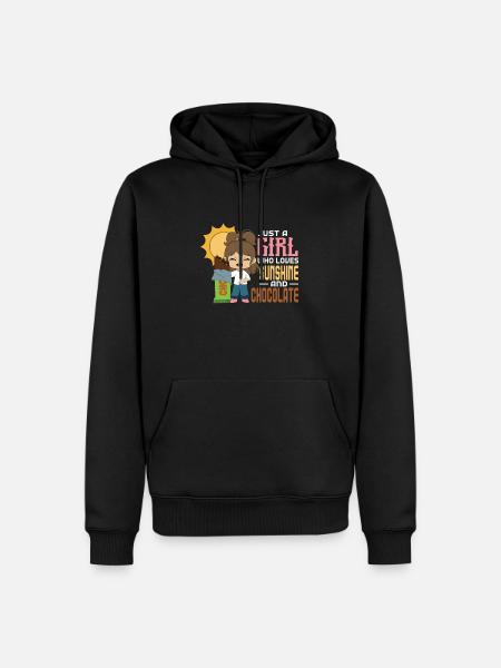 Chocolate Love - Men’s Premium Organic Hoodie - black