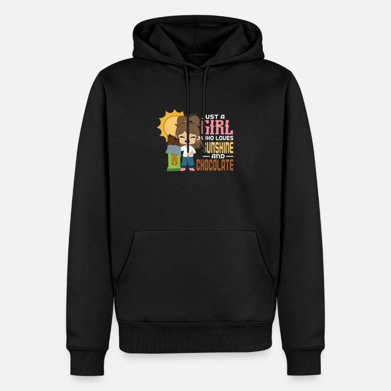 Amour du chocolat - Sweat à capuche Premium bio Homme - noir