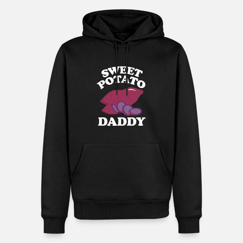 Ignames - Sweat à capuche Premium bio Homme - noir