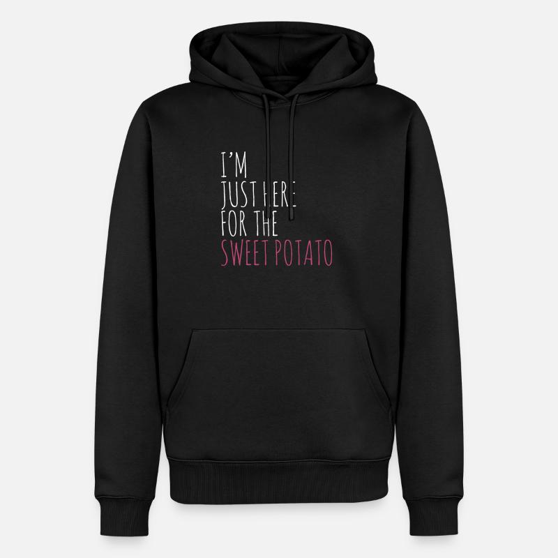 Ignames - Sweat à capuche Premium bio Homme - noir
