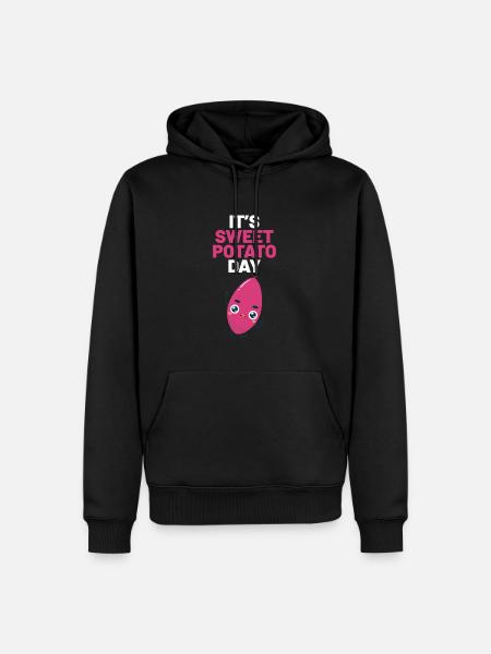 Ignames - Sweat à capuche Premium bio Homme - noir