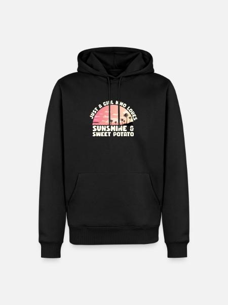 Ignames - Sweat à capuche Premium bio Homme - noir