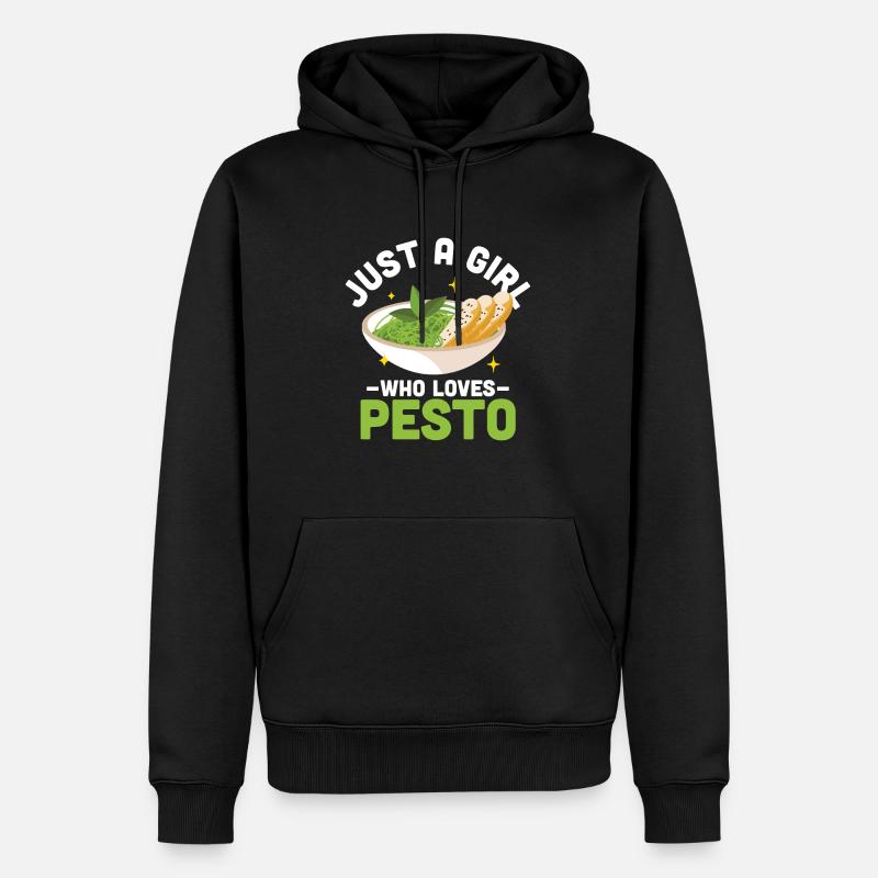 Pesto - Männer Premium Bio Hoodie - Schwarz