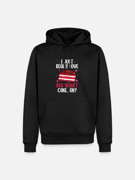 Velvet Cake Cake Gift - Men’s Premium Organic Hoodie - black