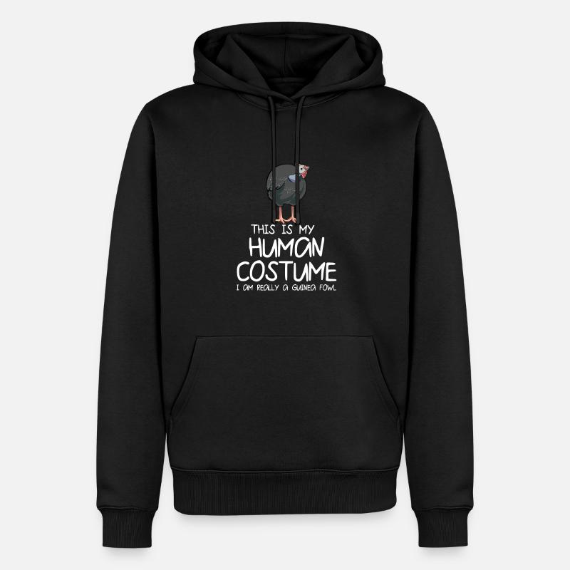 Perlhühner Perlhuhn Pintade - Sweat à capuche Premium bio Homme - noir