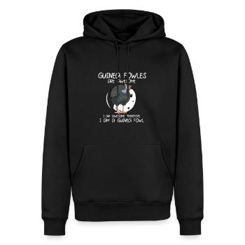 Perlhühner Perlhuhn Guinea Fowl - Männer Premium Bio Hoodie - Schwarz - Vorne - Nico (187cm)
