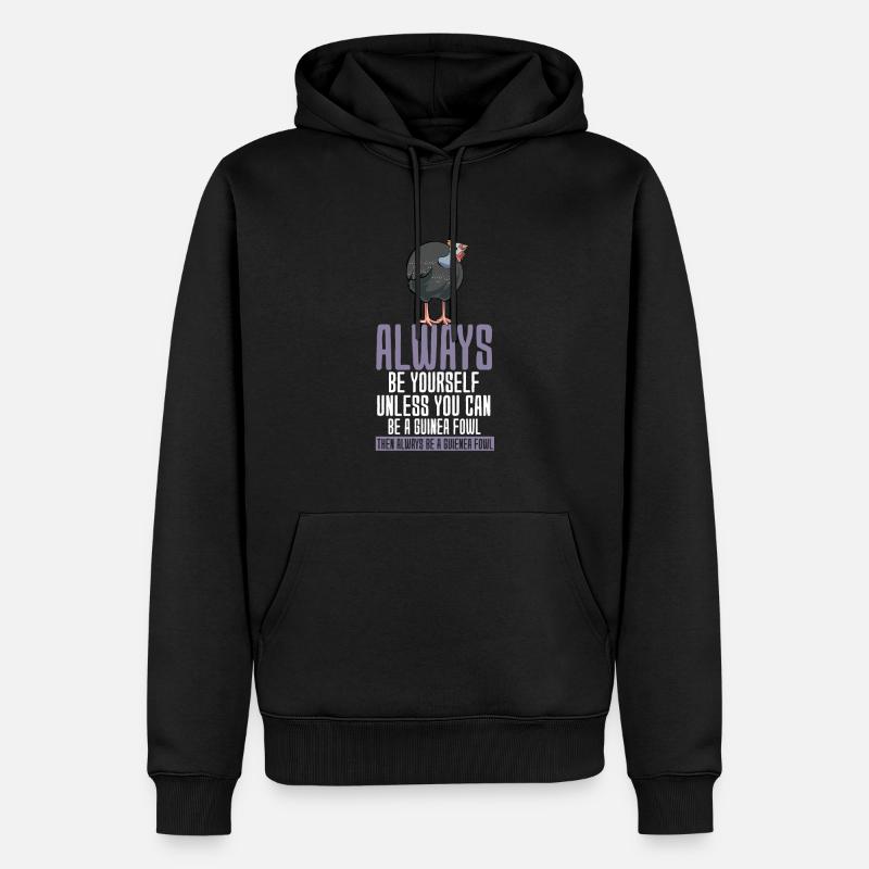 Perlhühner Perlhuhn Pintade - Sweat à capuche Premium bio Homme - noir